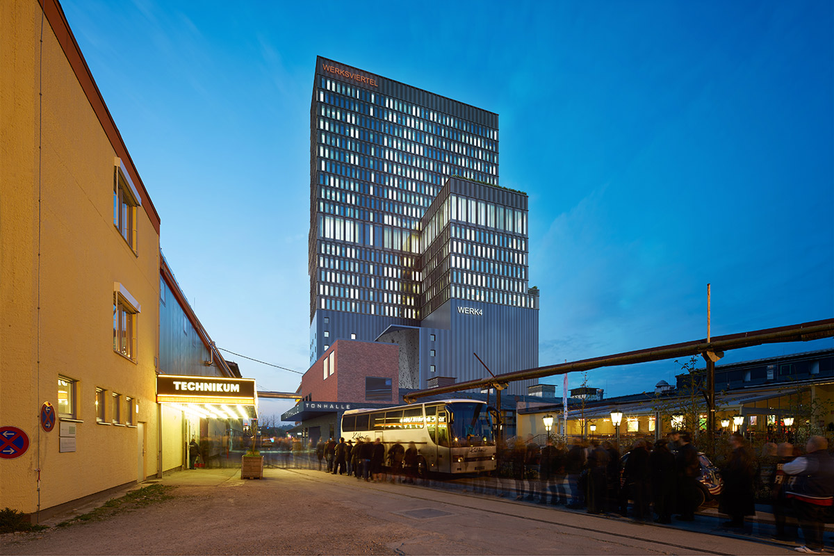 Werk4: höchstes Hotel Münchens entsteht im Werksviertel