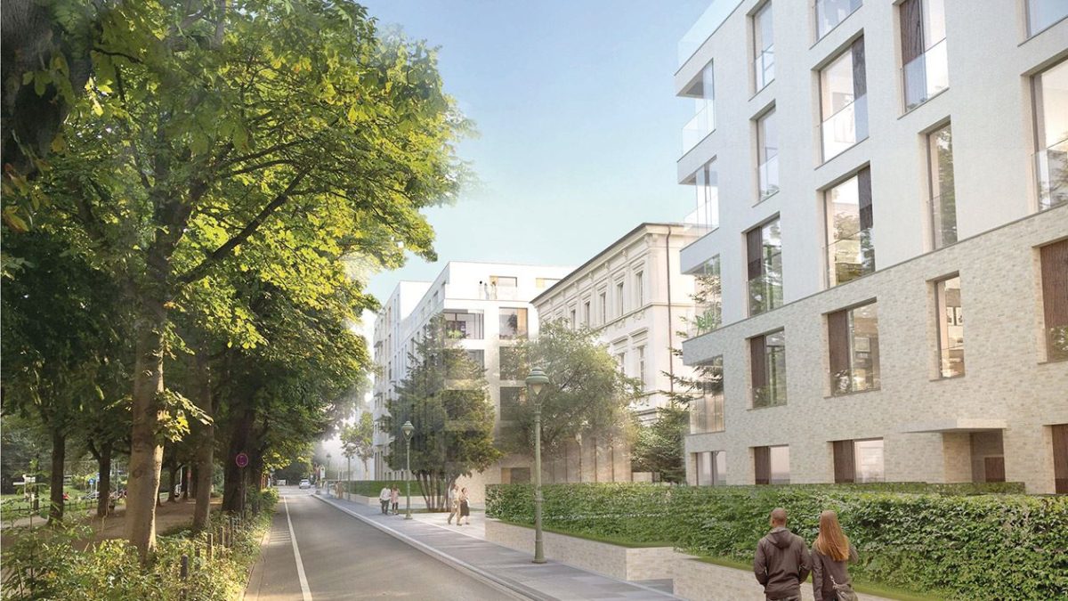 CORPUS SIREO errichtet in zwei Bauabschnitten 345 Neubau-Wohnungen mit 2 bis 5 Zimmern an der Poppelsdorfer Allee/Heinrich-von-Kleist-Straße in Bonn (Bild: CORPUS SIREO Real Estate GmbH).