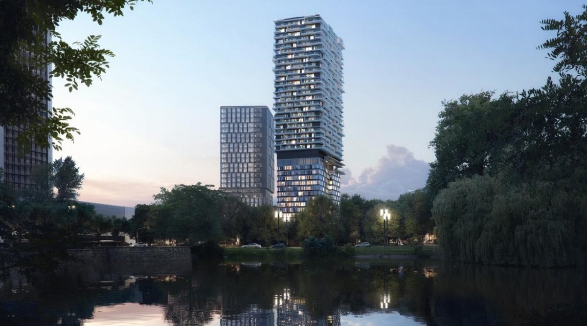 Wohn-Wolkenkratzer One Forty West wächst um eine Etage pro Woche