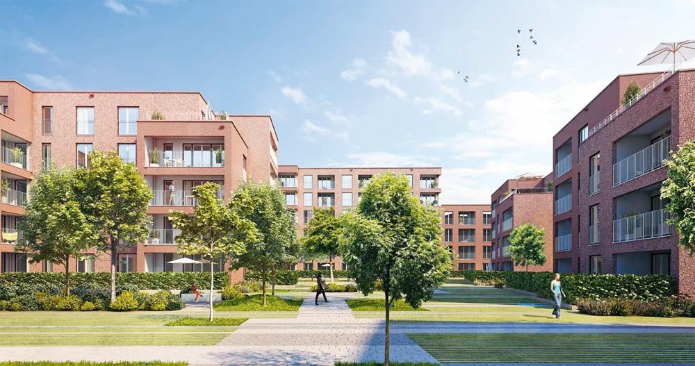 Neubauprojekt im energieeffizienten KfW 55 Standard: anders wohnen 3. BA.