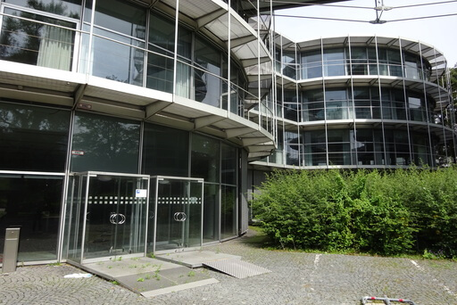 Ein Beispiel für ein leerstehendes Gebäude im Tucherpark, das aufgewertet werden soll.