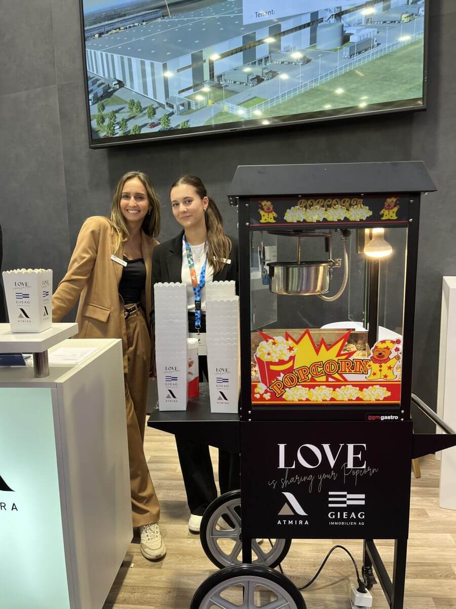 Expo Real 2024 München_Popcorn  bei GIEAG und ATMIRA