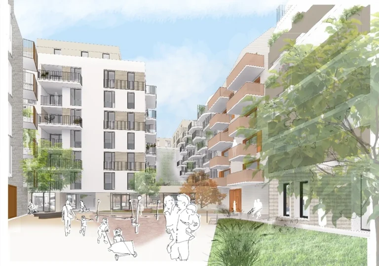 Visualisierung Neubauwohnungen Karstadt-Areal Esslingen