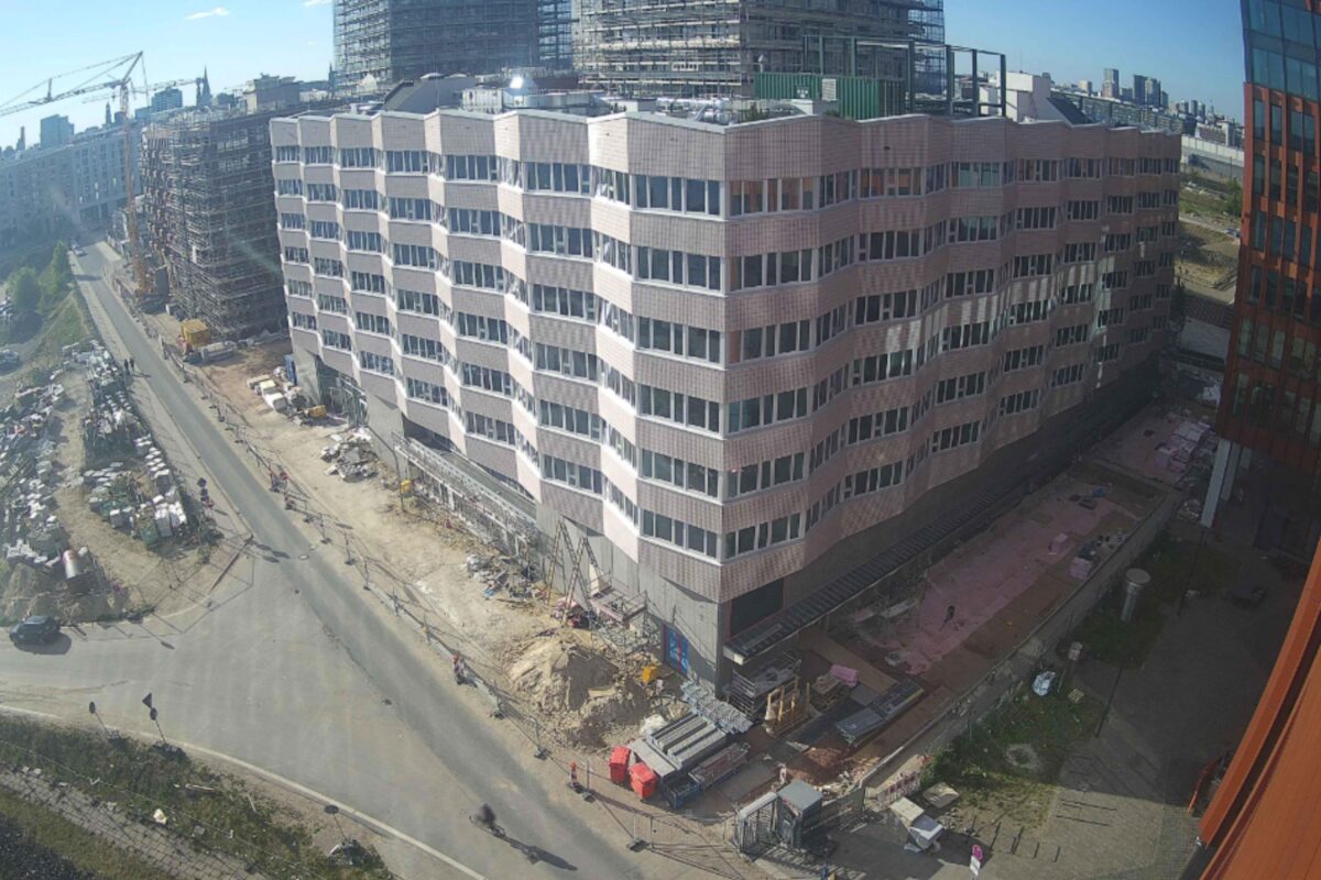Studierendenwohnheim des Neubauprojekts TIDE im Bau