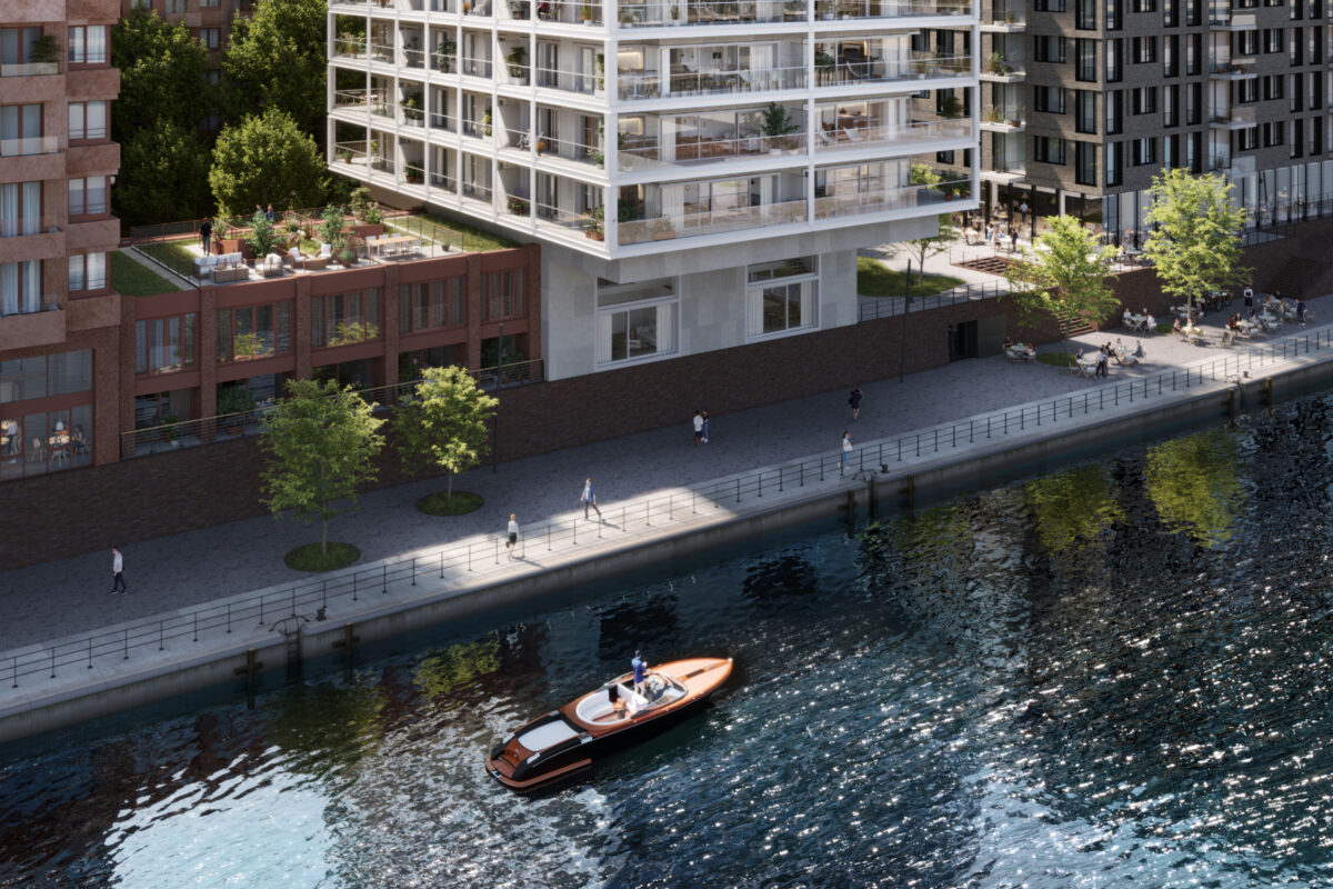 Townhouses und Wohnturm PULSE am Baakenhafen