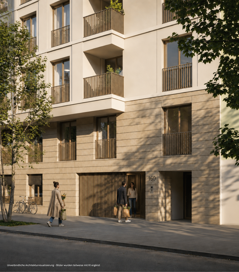 Frontfassade Eingang (Hinweis