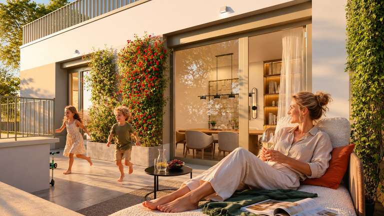 Dachterrasse Maisonette