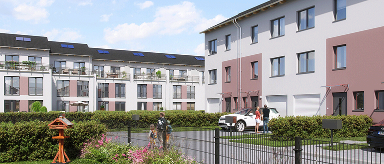 Moderne Reihenhäuser