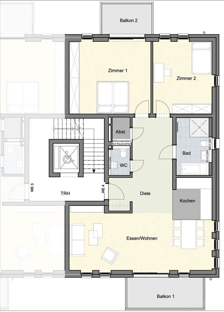 Balkonwohnung