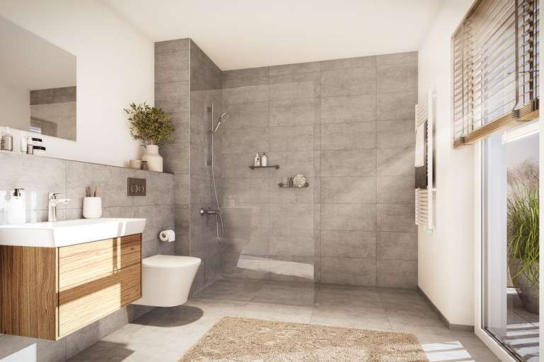 Badezimmer mit Dusche