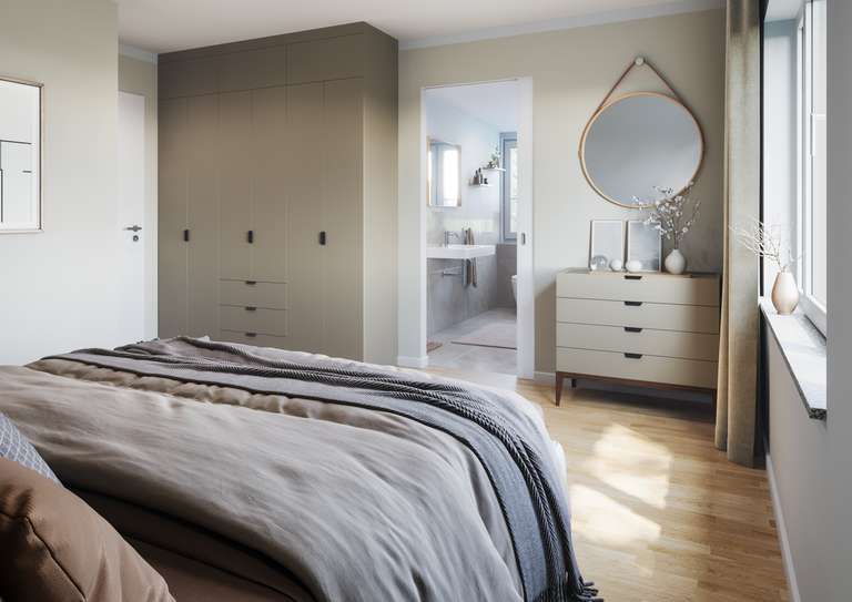 Innenansicht Schlafzimmer DG