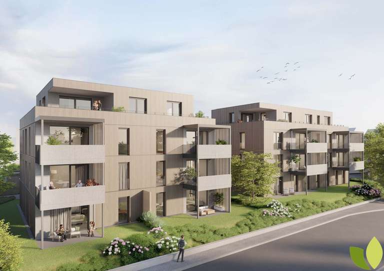 Außenperspektive von Haus A u