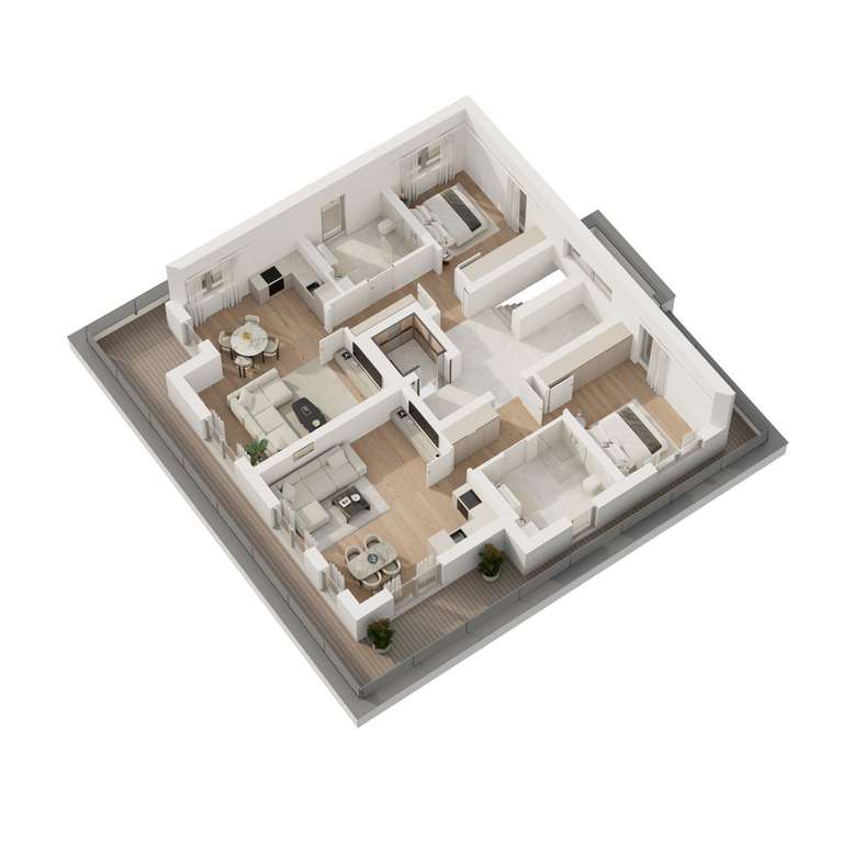 Grundriss Haus 1 - DG