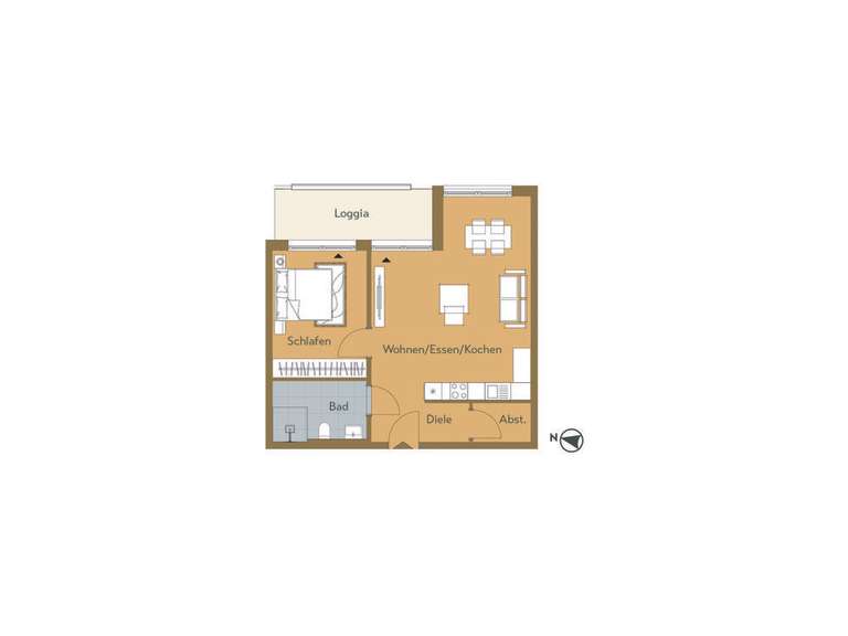Greenside Grundriss Wohnung 5