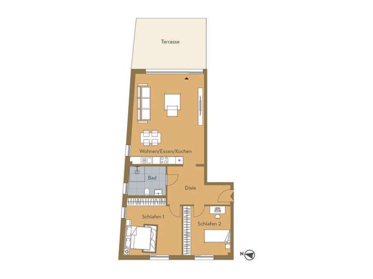 Greenside Grundriss Wohnung 1