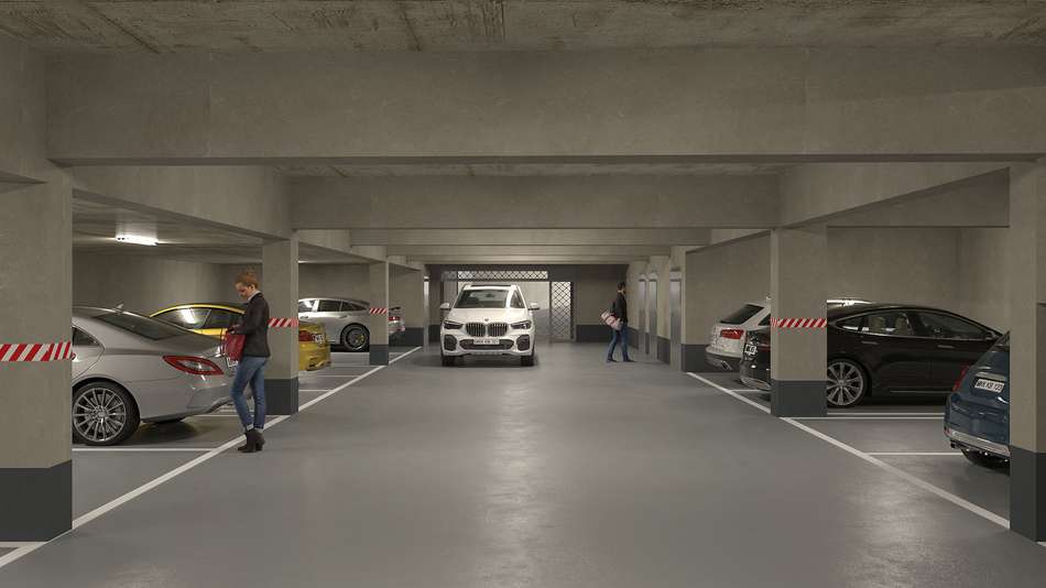 Tiefgarage Visualisierung
