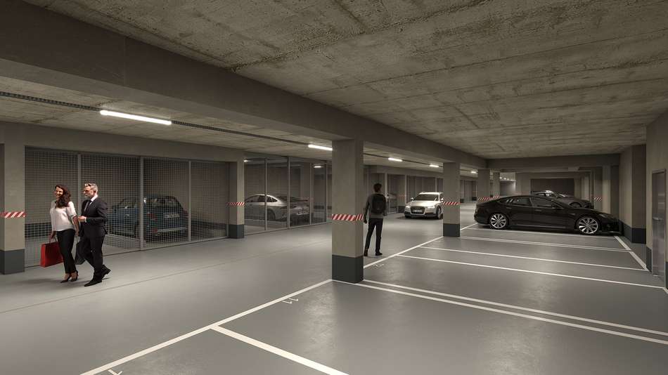 Ansicht Tiefgarage