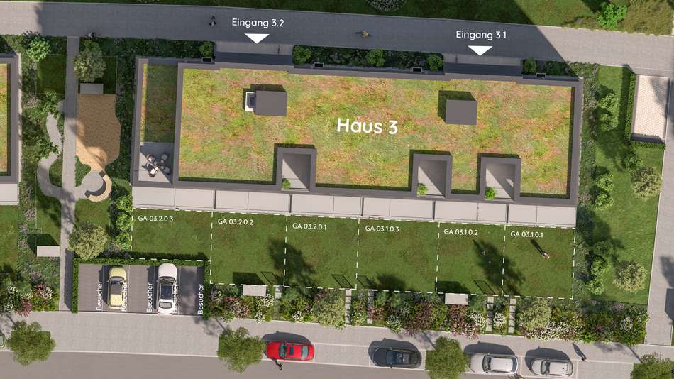 Ansicht Freiflächenplan