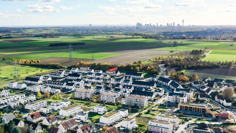 Luftbild Richtung Frankfurt