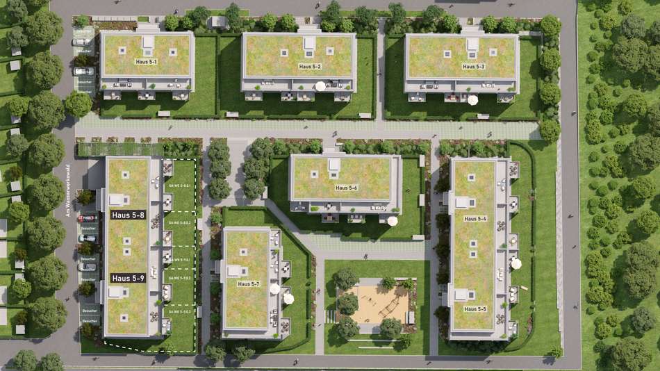 Visu Topview Baugebiet