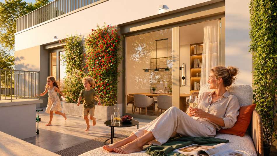 Dachterrasse Maisonette