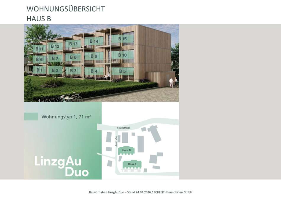 Wohnungstypen Übersicht Haus 