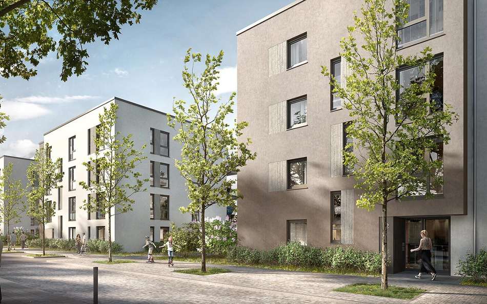 Außenansicht Mehrfamilienhäus
