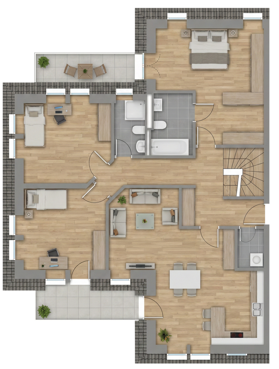Grundriss Penthouse 7