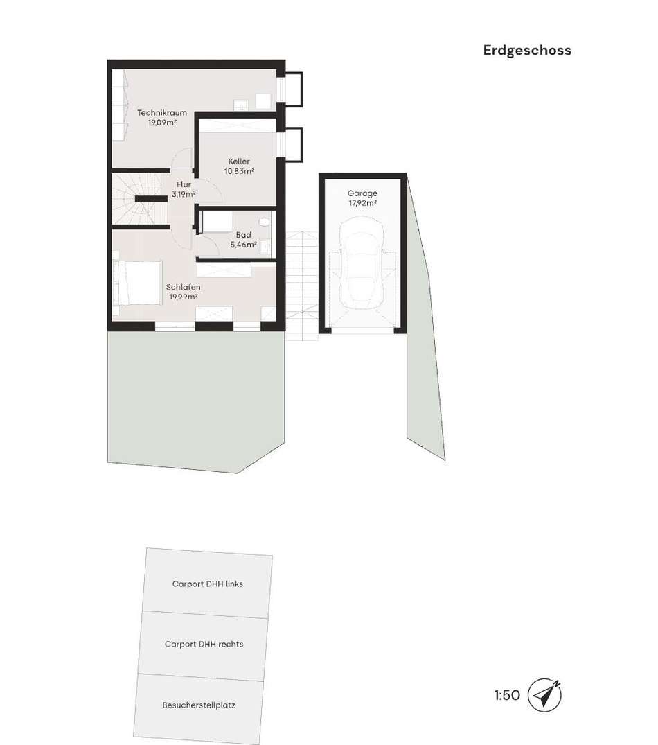 Grundriss DHH rechts