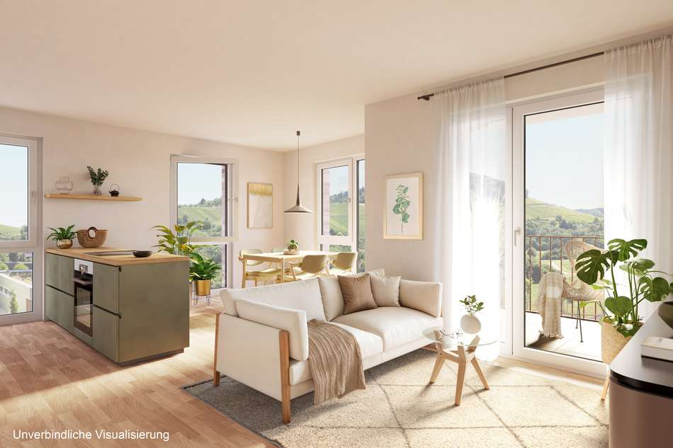 Innenvisualisierung Wohnzimmer