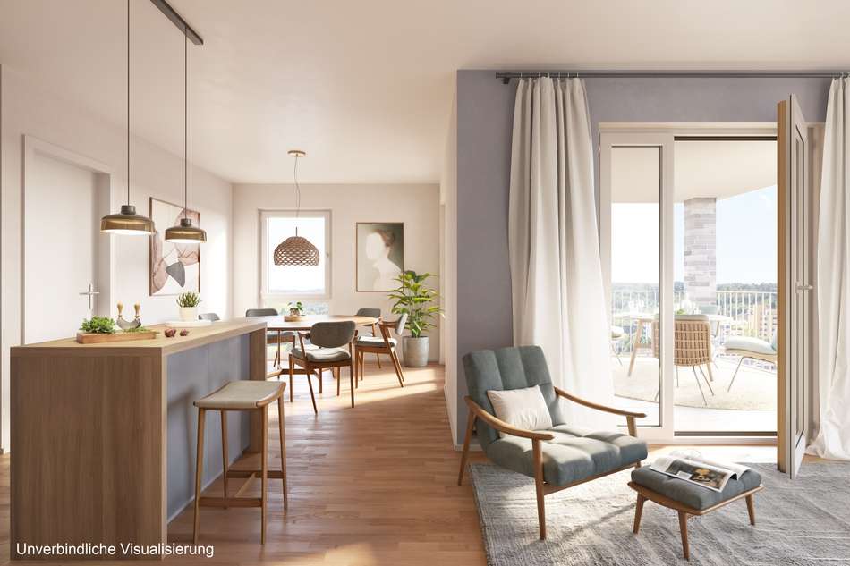 Innenvisualisierung Wohnzimmer