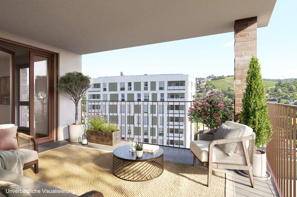 Innenvisualisierung Balkon