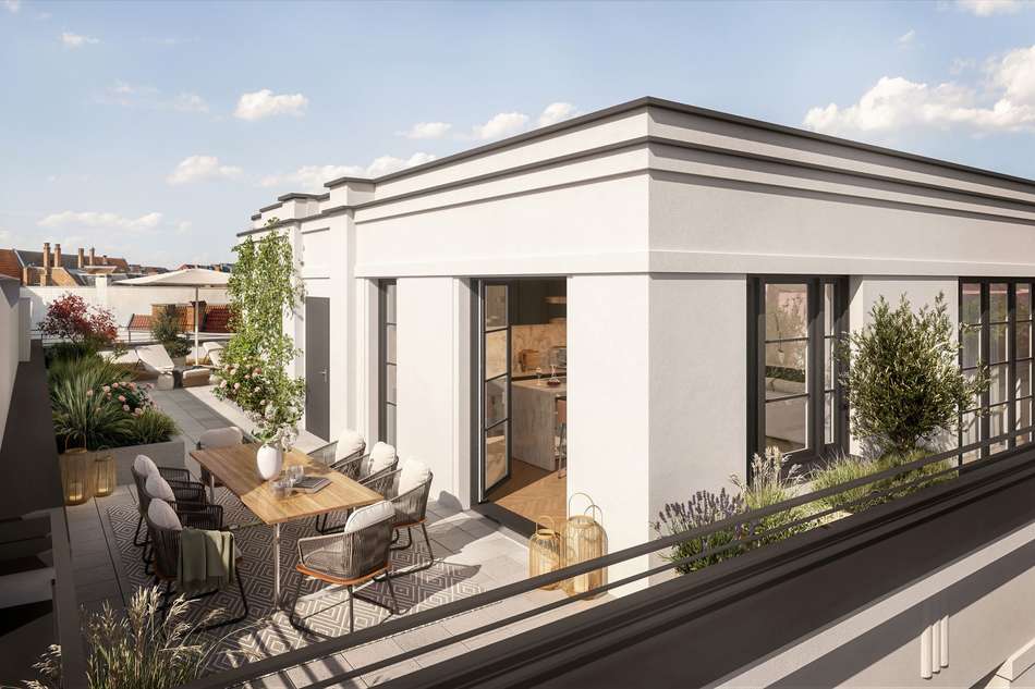 Penthouse mit Begrünung