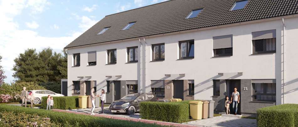 Nachhaltige Reihenhäuser in naturnaher Stadtrandlage