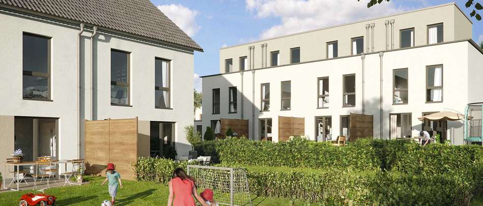  Moderne Eigenheime mit Gärten und privaten Pkw-Stellplätzen