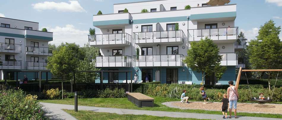 Moderne Wohnungen im Quartier