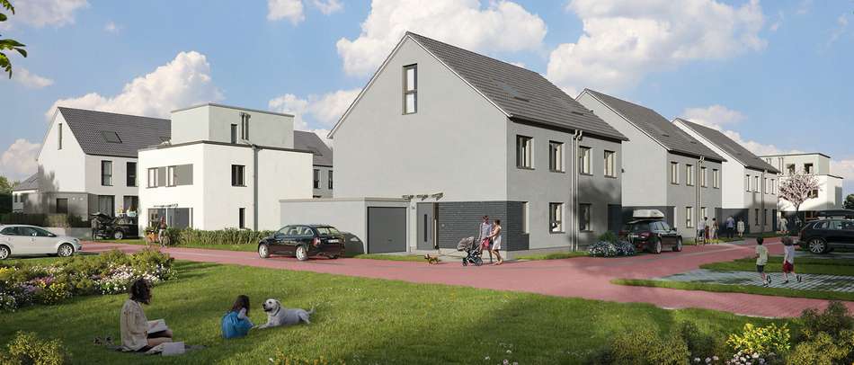  Moderne Doppelhäuser als Effizienzhaus 55 EE