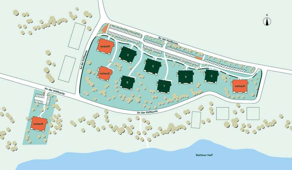 Lageplan der neugebauten Inves