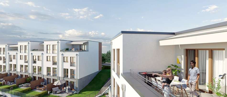 Moderne Reihenhäuser