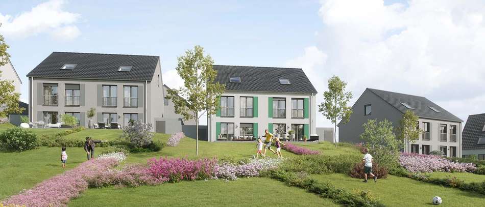 Modernes Neubauquartier zwischen Düsseldorf und Bergischem Land