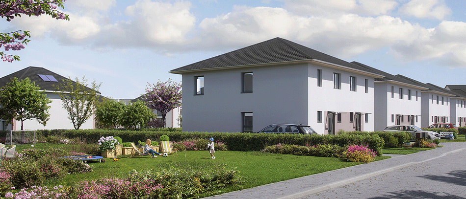 Neubauquartier für Familien