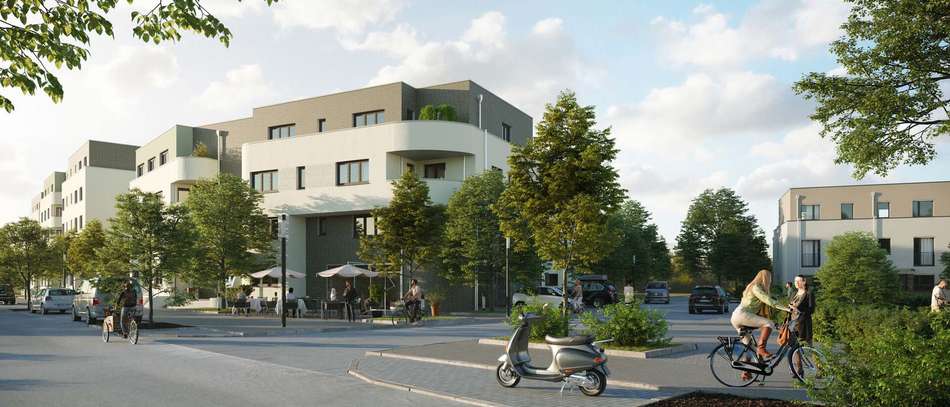 Eigentumswohnungen und Häuser im Neubauprojekt Römerquartier