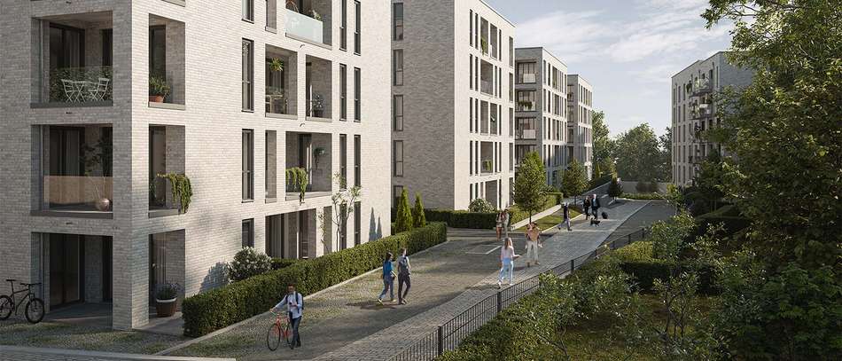 Neugebaute Wohnungen