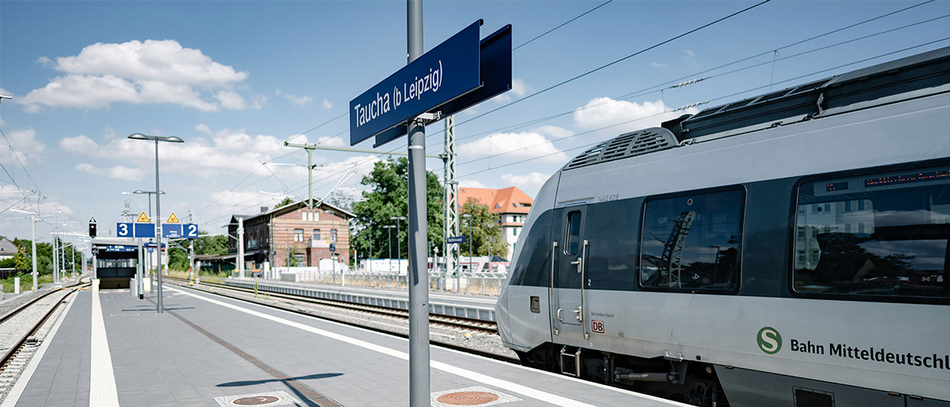 Bahnhof Taucha nicht weit entfernt