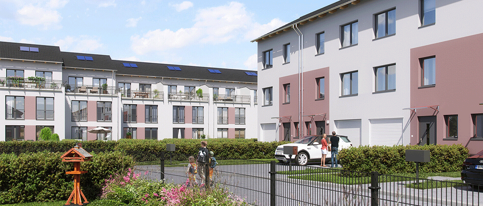 Moderne Reihenhäuser