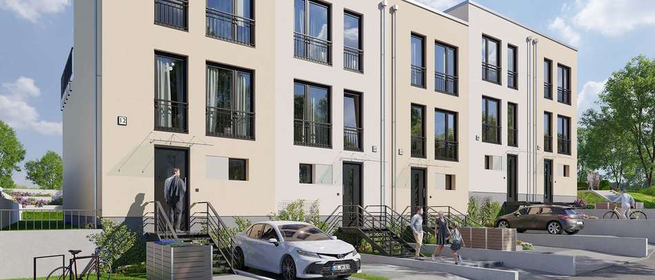Komfortable Reihenhäuser mit Dachterrasse