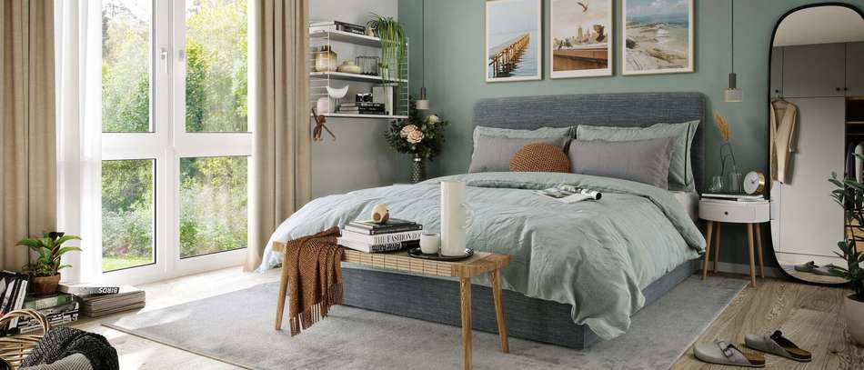 Helle und freundliche Schlafzimmer