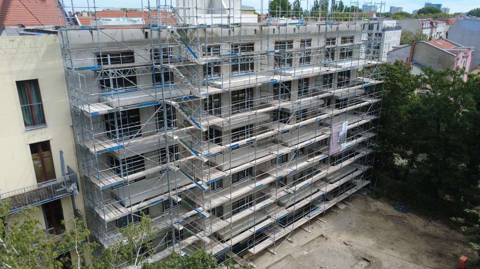 Rohbau Gartenseite