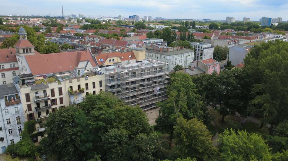 Rohbau Luftansicht