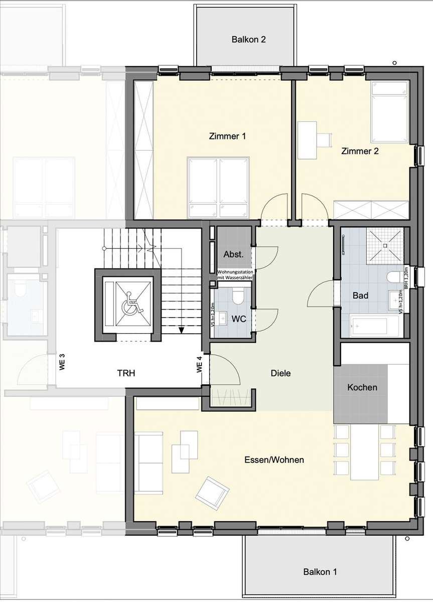 Balkonwohnung